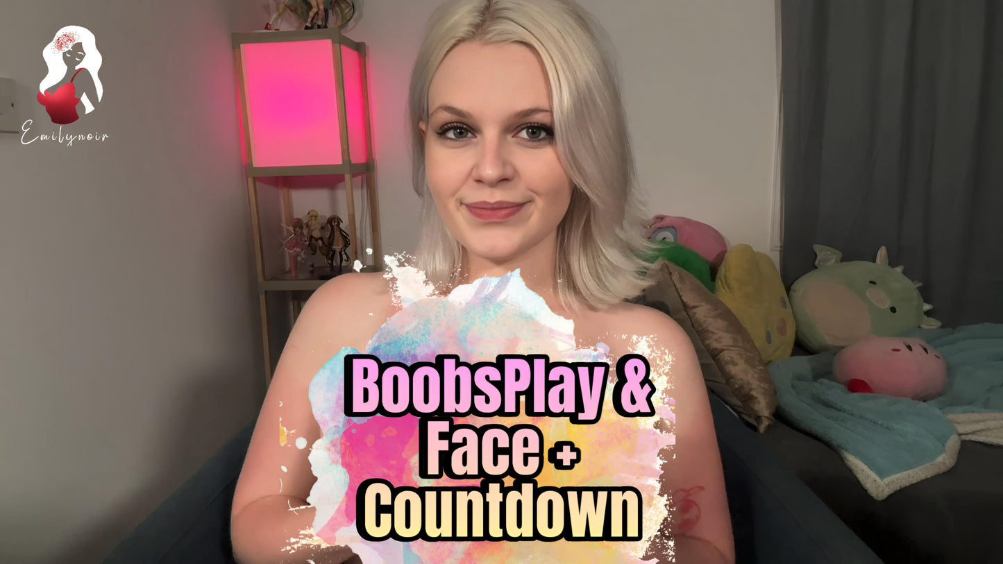 Boobs Play Face + Countdown JOI